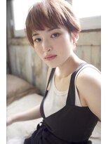 グランアージュ 池袋東口店(grandage)&nbsp;大人可愛いオン眉オレンジピンク×コンパクトショート池袋