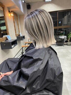 サニー 渋谷(SUNNY) バレイヤージュ、ココアベージュ、ハイライト、グレージュカラー