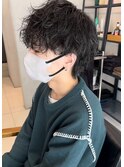 マッシュウルフ波巻きスパイラルパーマツイストスパイラルパーマ