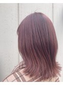 外ハネ×チェリーブラウン