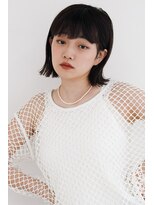 オンク 新宿(onk)&nbsp;黒髪/グレーベージュ/レイヤーロング/前髪パーマ[新宿駅]