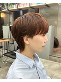 【GEEKS渋谷】マッシュウルフ/オレンジブラウン/韓国風ヘア/王道