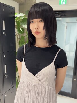 ヨーク(YOKE) 【YOKE】顔周りレイヤーステップカット縮毛矯正ロブ姫カット