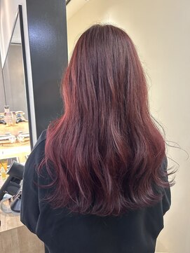 ハブ(hub) 【天神今泉】ブリーチなしレッド