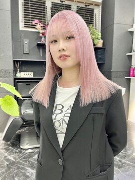 チュダック(ChuDuck) 韓国風《ペールピンク》ハイトーン/ケアブリーチ/ダブルカラー