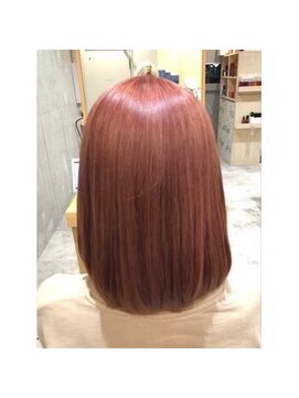 エヌアンドエー 草加店(N&A) 大人かわいい艶感カラーとストレート 髪質改善トリートメント