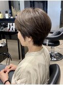 40代50代60代白髪マッシュショートボブ大人美人くびれ髪質改善