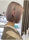 ミルクティーベージュダブルカラーグレージュカラーハイライト