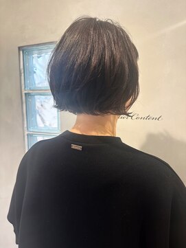 ラトリエコンタン(L´atelier Content) 【shima】ボブ×ナチュラルコテパーマ