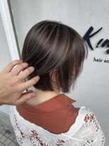 キング 高槻(K!ng) 縮毛矯正髪質改善ハイライトレイヤーカット高槻美容室エクステ