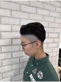 刈り上げオールバック