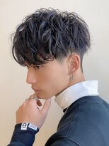 フィフス 仙台(fifth) 仙台シャドウパーマメンズマッシュセンターパート緩め強め30代◆