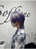 エンドカラー/シルバーカラー/ブルーパープル