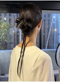 【徳岡】ヘアセット　モードヘア　クリップアレンジ