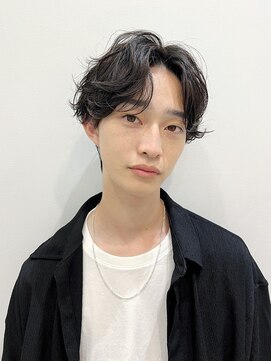 トルネード(TORNADO) メンズショートヘアパーマスタイルビジネス面長絶壁K20250721