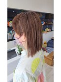 顔周りぱっつんボブ