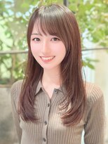 ルエ(rue)&nbsp;ミディアムレイヤーカットストレートロングウルフカットベージュ