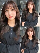 ミョンシル レイヤーカット/チョコブラウン