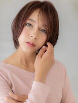 カバーヘア ブリス 川口(COVER HAIR bliss)&nbsp;ココアブラウン小顔ひし形マッシュショートボブX川口30代40代