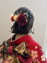 エスデザイン(es design)&nbsp;成人式ヘアセット　ハーフアップ