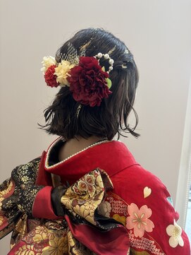 エスデザイン(es design) 成人式ヘアセット ハーフアップ