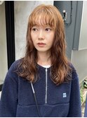 【三ツ井純】ほつれパーマ ニュアンスウェーブ ベージュブラウン