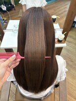 ヘアリゾート リノ(Hair resort Lino) 艶感ベージュ×ミネコラトリートメント