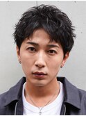 原宿アクティブショートルーズショートパーマツイストパーマ緩め