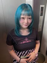 トーキョー オタクヘアー(TOKYO OTAKU HAIR)&nbsp;ハッシュレイヤー/オン眉/アクアブルー