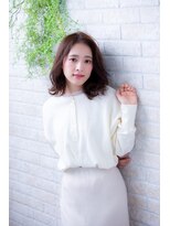 ヘアーアートシフォン 池袋西口店(Hair art chiffon)&nbsp;モードクラシカルの姫カット&ミルクティーカラーセミディ池袋