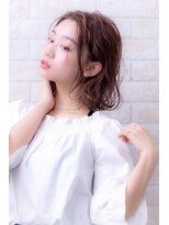 ヘアーアートシフォン 川口東口店(hair art chiffon)&nbsp;伸ばしかけアシンメトリーの小顔マッシュ大人ボブ【川口】