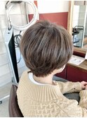 人気の白髪ぼかしハイライトショート【Ruufus恵比寿渋谷】31575