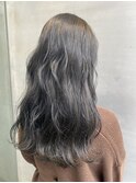 暗髪透明感 ペールグレージュ