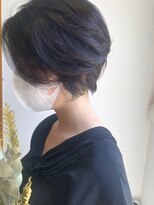 ヘアドマルシェモンタン(hair de marche' Mon temps)&nbsp;ナチュラル前下がりショートボブ