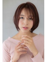 モッズヘア 上尾西口店(mod's hair) 艶ボルドー大人可愛い小顔シンプルショート303Y上尾20代30代40代