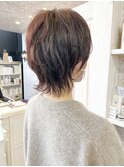 福山市美容室Caary ネオウルフ 淡いピンクベージュカラー
