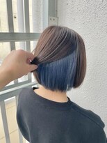 カプア 仙台駅前店(Kapua)&nbsp;10代20代30代◎大人可愛いインナーカラー/ブルー/ケアブリーチ