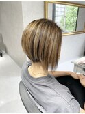 白髪ぼかしハイライト
