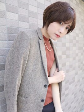 ブゾン(buZon) 【buZon ブゾン】丸みショート×ナチュラルブラウン