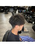 マッシュ×ツイストパーマ