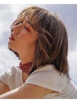 ロルド(Rold)&nbsp;シースルーバングイヤリングカラーふわミディ大宮20代30代40代