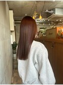 髪質改善カラー×オレンジブラウン【表参道,青山,外苑前美容室】