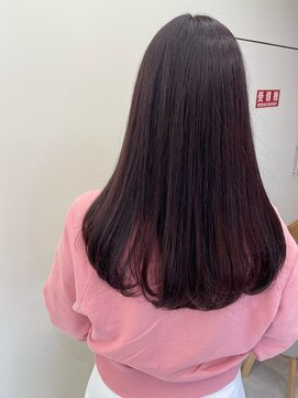 バッカ 横浜桜木町店(BACCA) 春カラー、ピンクブラウン、ロングレイヤー