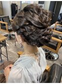 ヘアセット　結婚式　ヘアアレンジ　卒業式　お呼ばれヘア