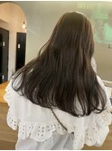 透明感髪質改善ベージュダブルカラーミルクティーグレージュ