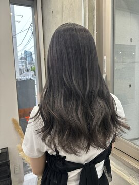 ディジョン(Dijon) 韓国顔まわりレイヤーカットグレージュオリーブベージュブラウン