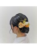 浴衣へア　ゆるふわアップスタイル