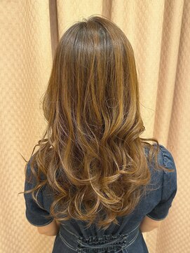 松本平太郎美容室 銀座本店 イノアカラー×イエローベージュ