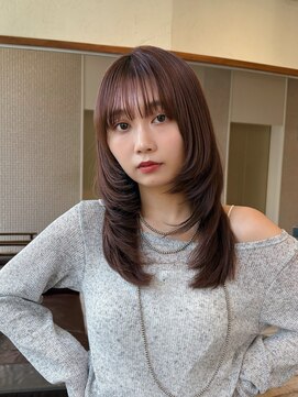 ジョエミバイアンアミ(joemi by Un ami) ハッシュカット/ウルフレイヤー/ブラウンカラー