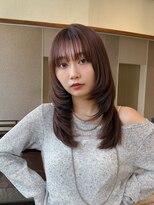 ジョエミバイアンアミ(joemi by Un ami) ハッシュカット/ウルフレイヤー/ブラウンカラー